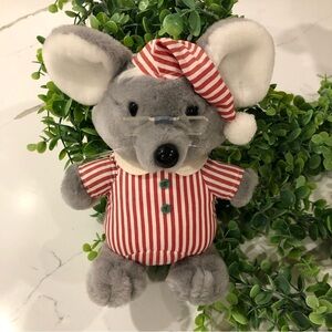 VTG  Dakin 1985 Fun Farm CHRIS Mouse Plush Pajamas Glasses EUC